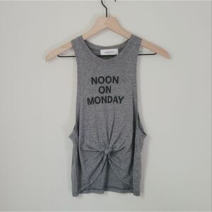 Soul Cycle "Noon On Monday" Grey Muscle Tank Size Small